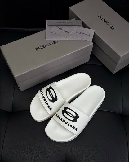 Balenciaga Pool Slides "White"