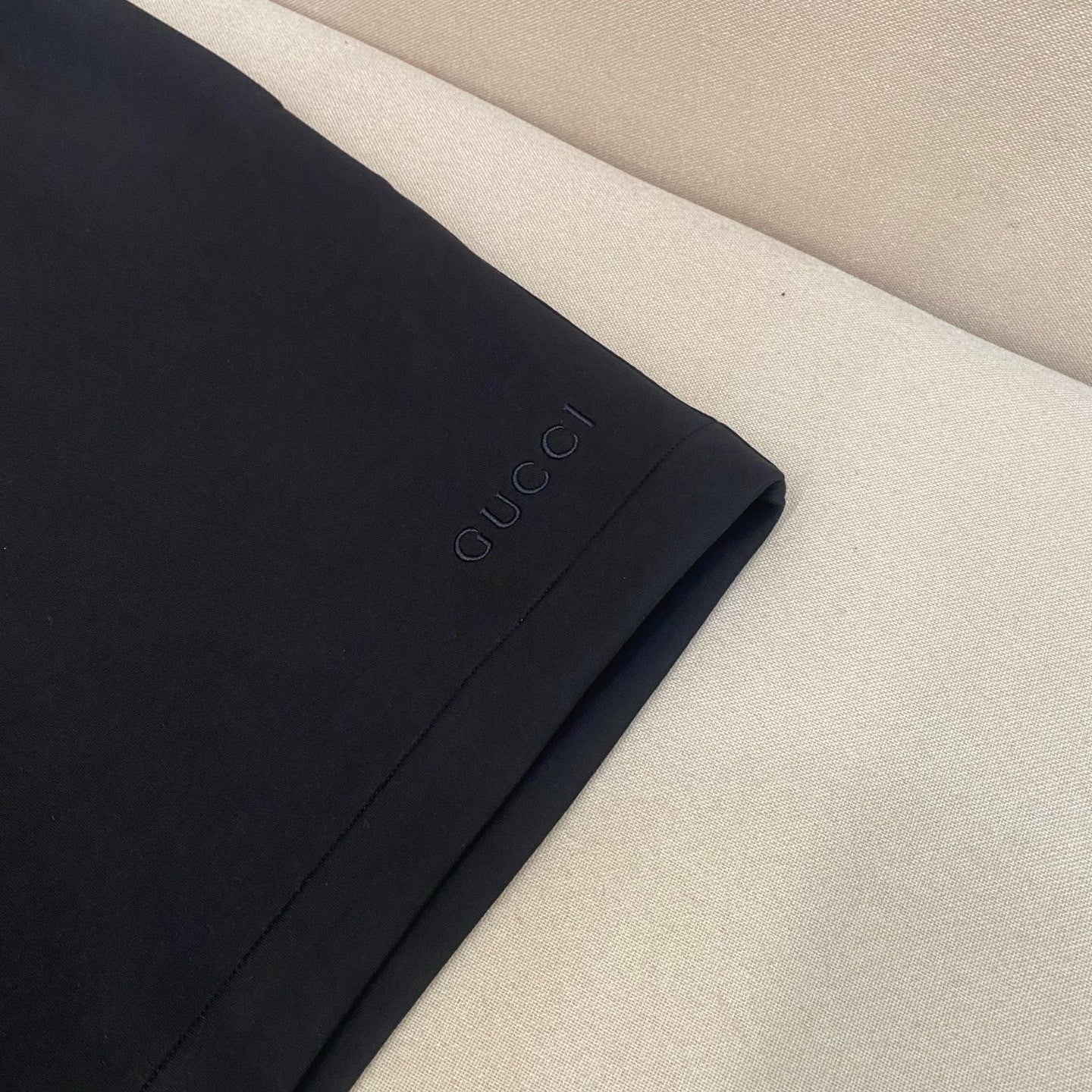 Gucci Logo Embroidered Shorts "Black"