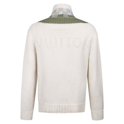 Louis Vuitton Zipped Intarsia Track Top "Milky White"