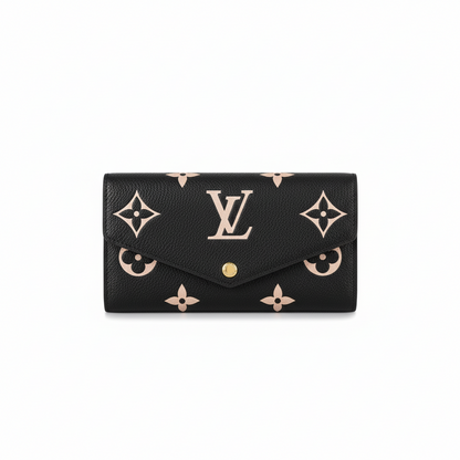 Louis Vuitton Sarah Wallet "Bicolour Monogram Empreinte Leather"