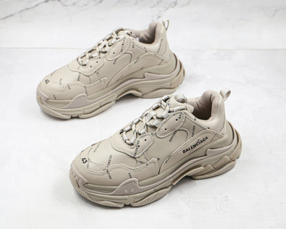 Balenciaga Triple S "Beige-All Over Logo"