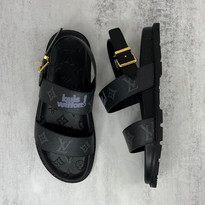 Louis Vuitton Sandals "Black-Grey"