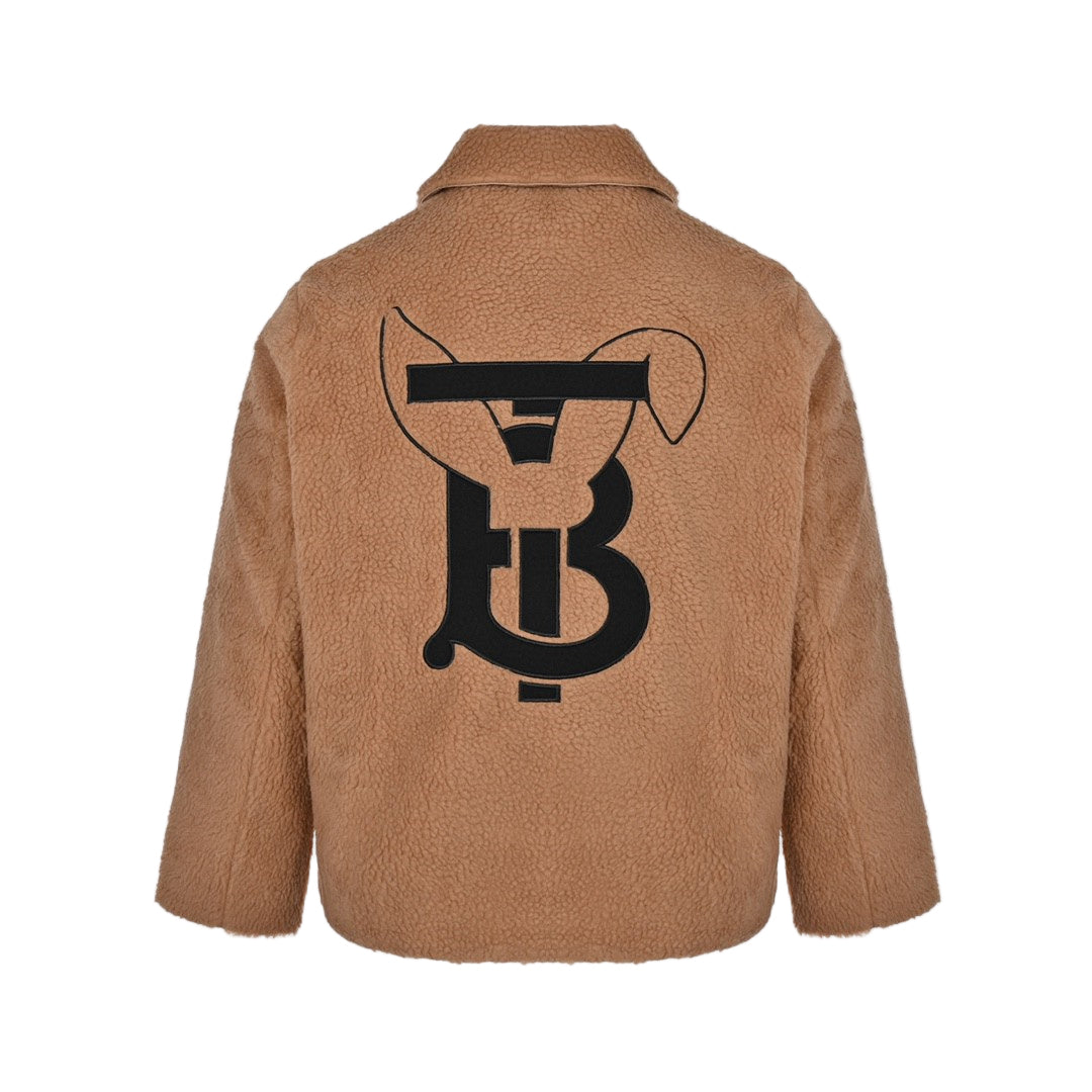 Burberry Rabbit Fleece Jacket "Brown"