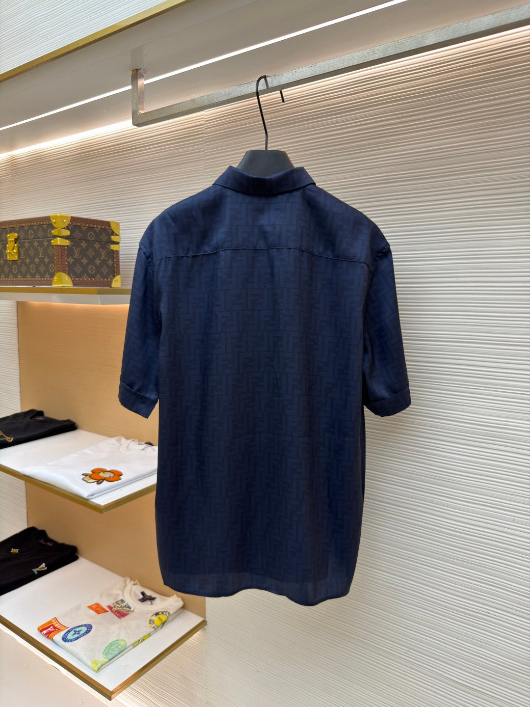Fendi FF Silk Shirt "Blue"