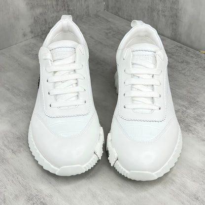 Hermes Bouncing Sneakers "White Crocodile Pattern"