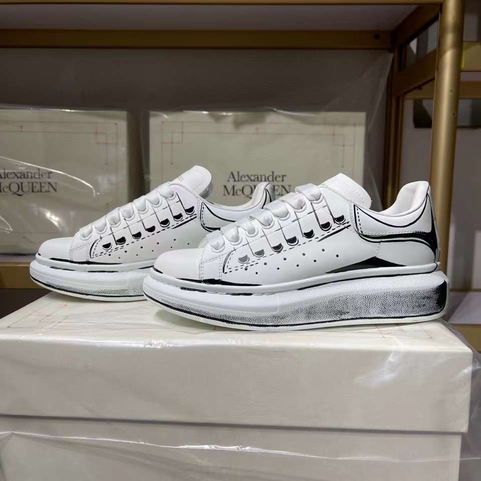 Alexander McQueen Oversized "Stamped - White"