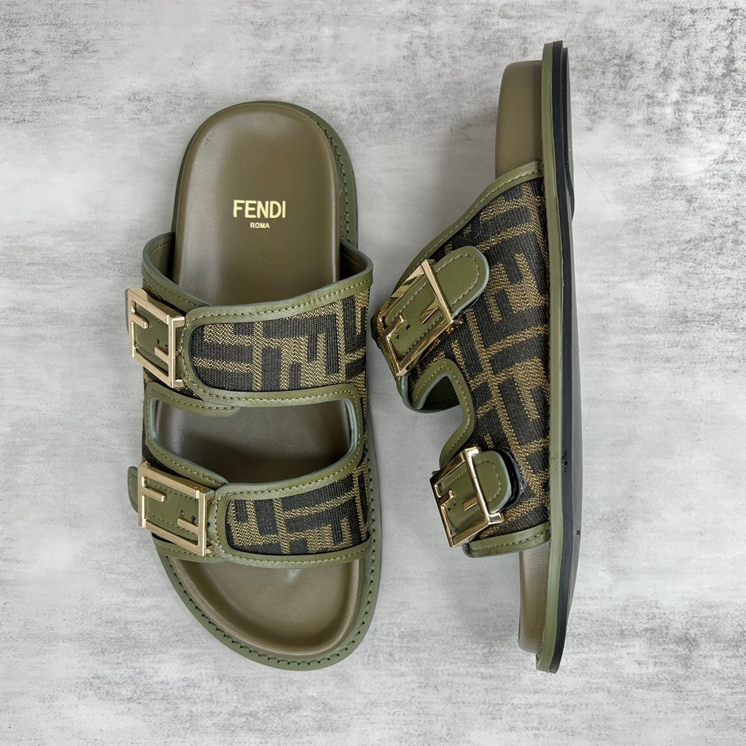 Fendi Sandals "Army Green"