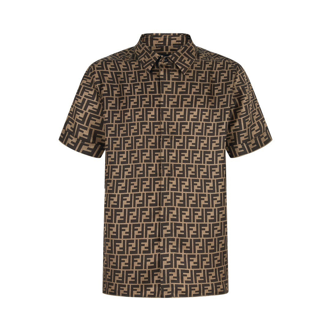 Fendi FF Monogram Short Shirt "Beige"