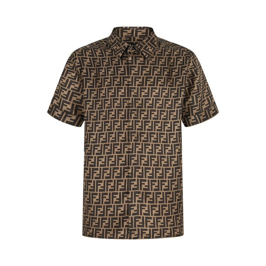 Fendi FF Monogram Short Shirt "Beige"