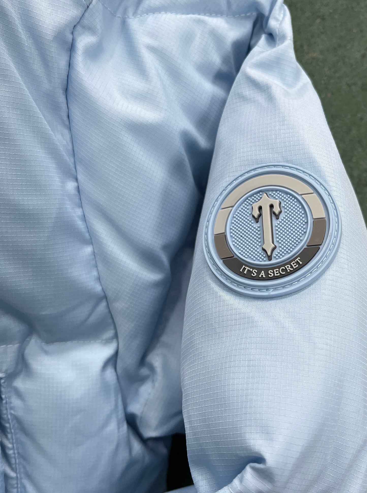 Trapstar Short Decoded 2.0 Down Jacket "Ice Blue"