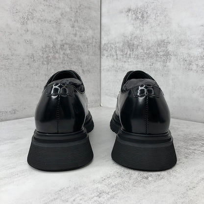 Prada Leather Derby Shoes "Black"
