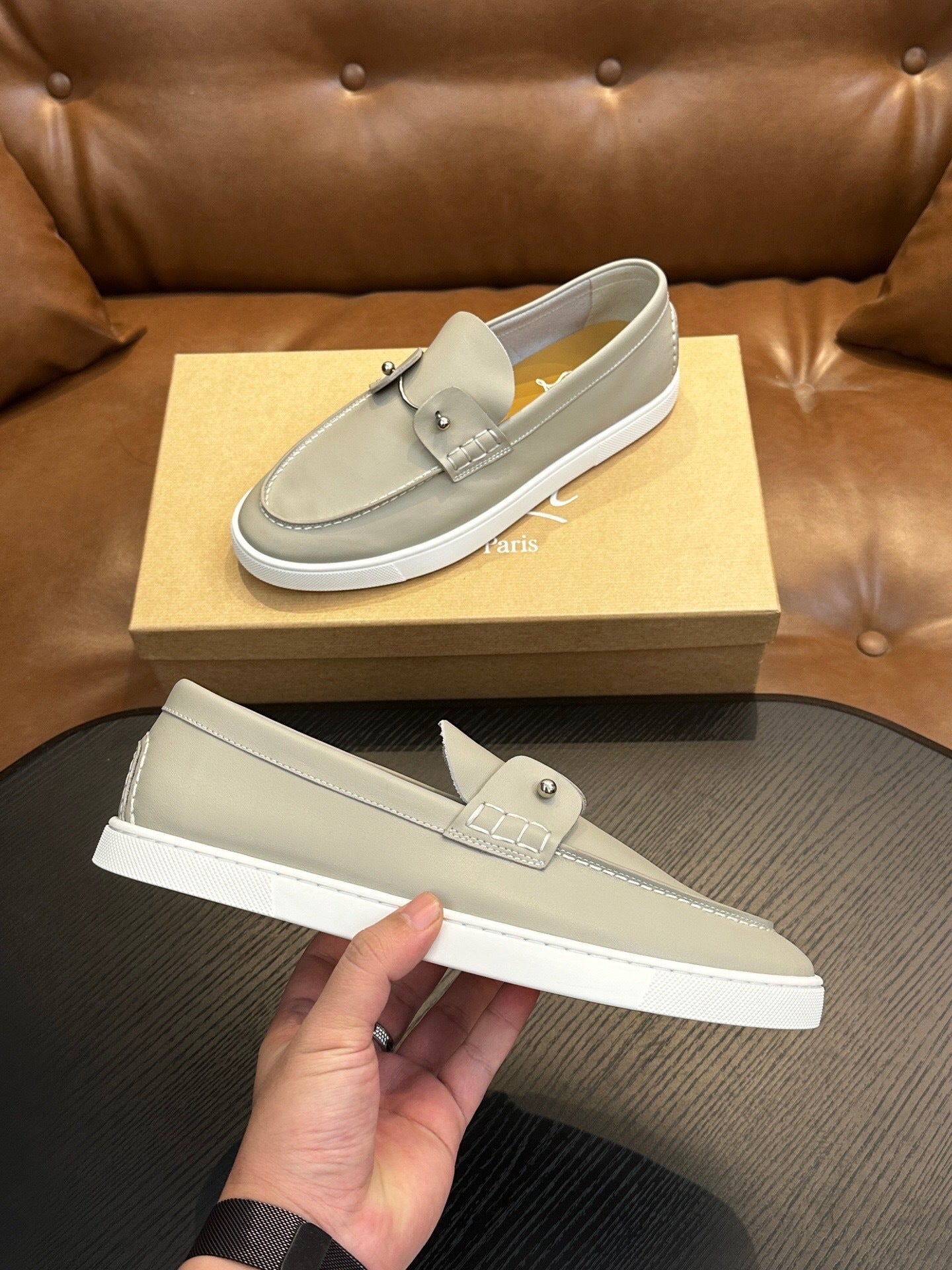 Christian Louboutin Chambeliboat "Grey"