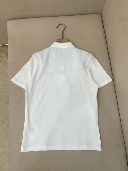 Burberry Cotton B Heart Polo T-Shirt "White"