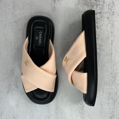 Chanel Slides "Black-Pink"