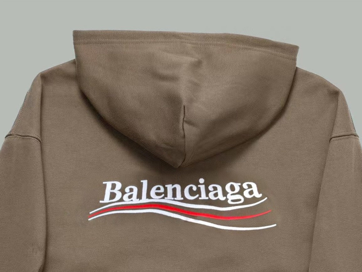 Balenciaga Political Campaign Hoodie "Brown"