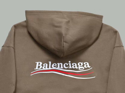 Balenciaga Political Campaign Hoodie "Brown"