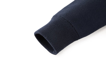 Moncler Monogram Cotton Blend Jumper "Navy Blue"