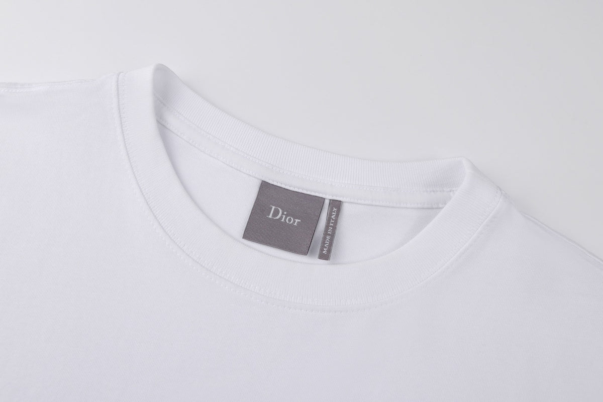 Dior T-Shirt with Pocket "White Cotton Jersey"
