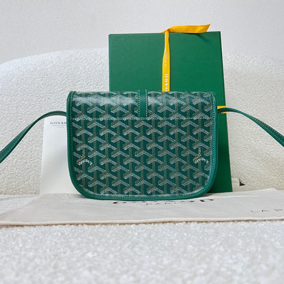 Goyard Belvedere PM Leather Handbag