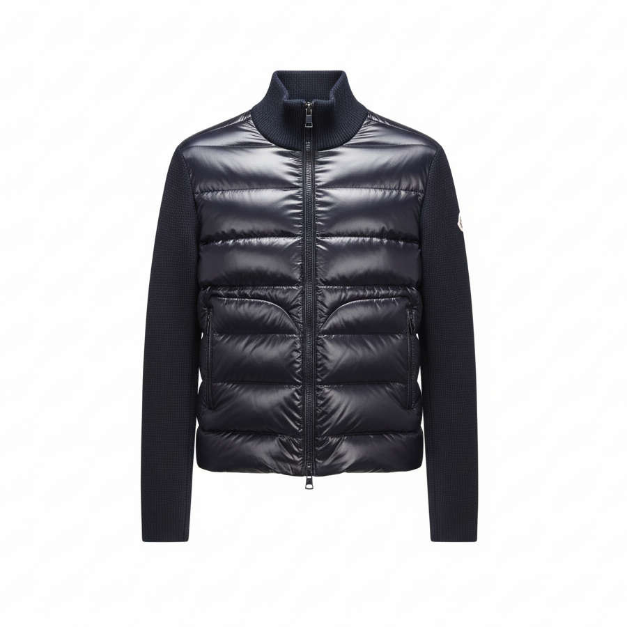 Moncler Hybrid Down Top "Black"