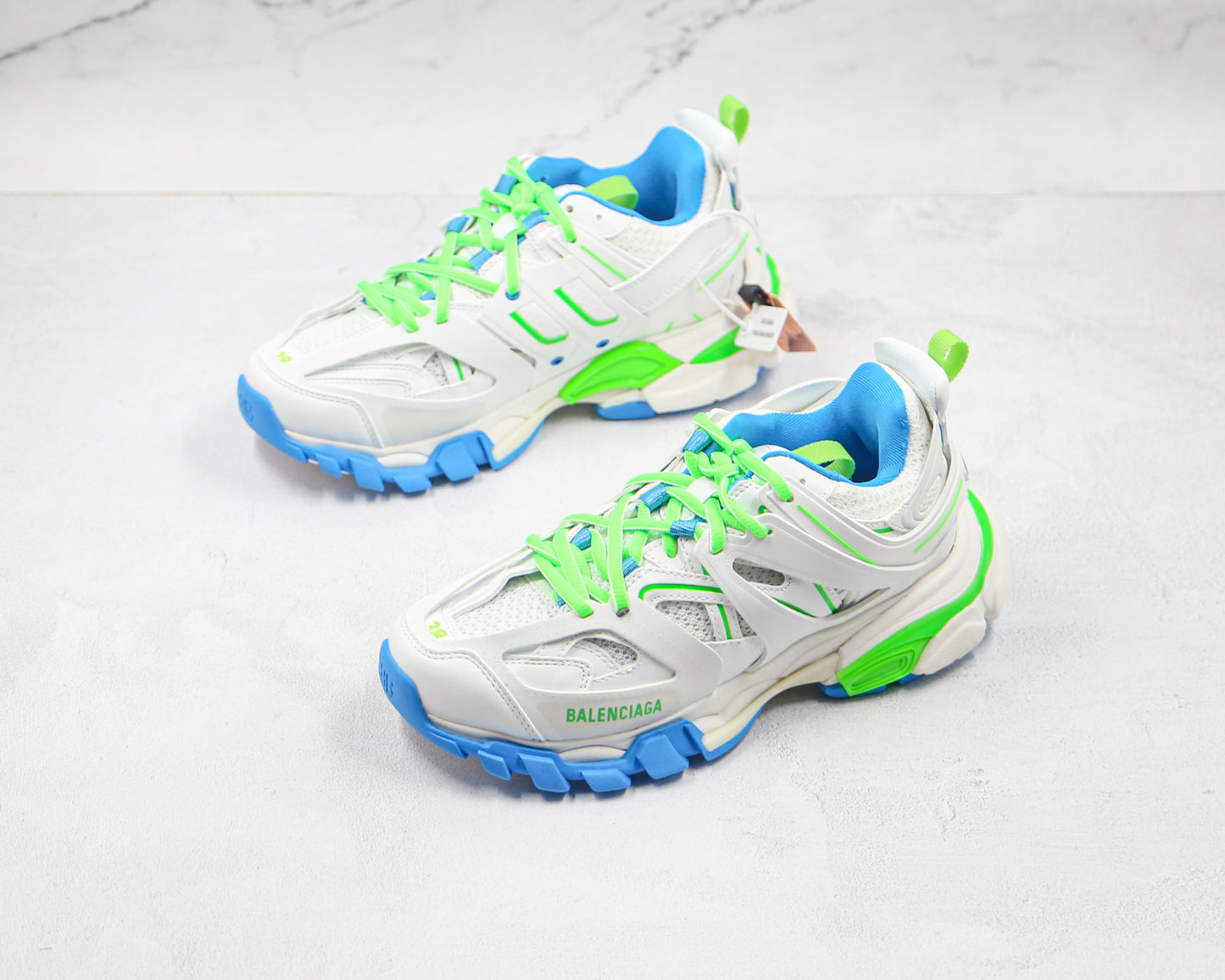 Balenciaga Track "White-Green-Blue"