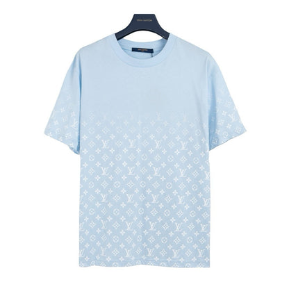 Louis Vuitton Gradient Monogram T-Shirt "Baby Blue-White"