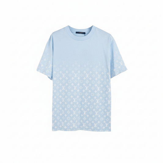Louis Vuitton Gradient Monogram T-Shirt "Baby Blue-White"