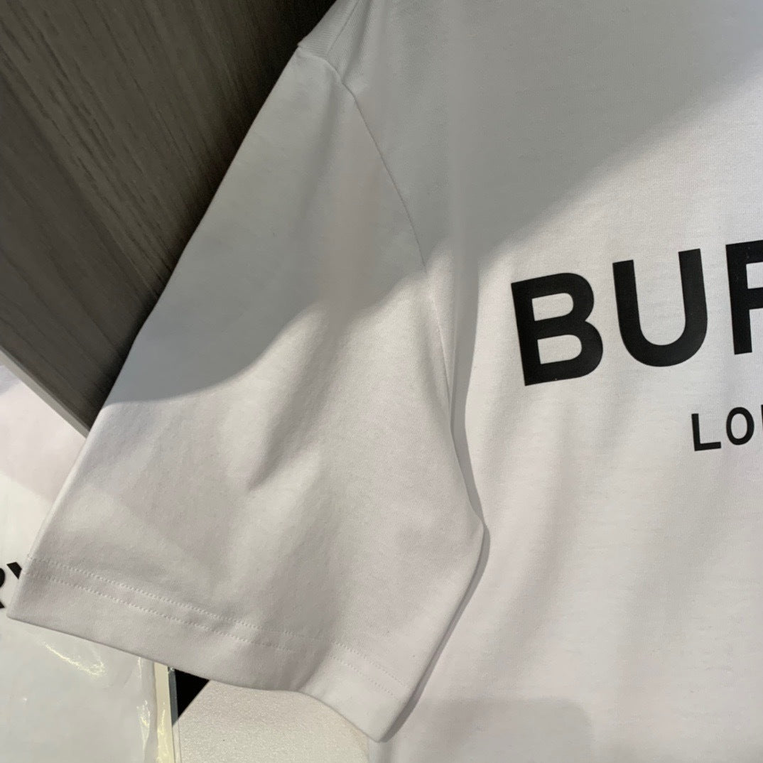 Burberry Logo Print Cotton T-Shirt "White"