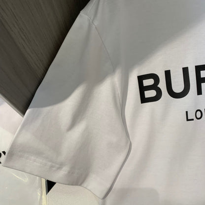 Burberry Logo Print Cotton T-Shirt "White"