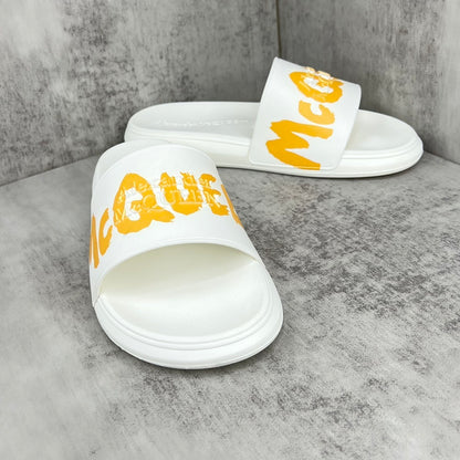 Alexander McQueen Slides "White-Yellow"