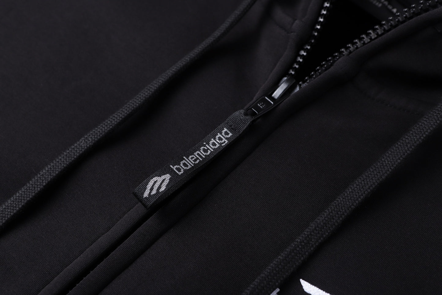 Balenciaga 3B Sports Icon Zip-up Hoodie "Black"