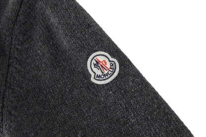 Moncler Cashmere & Wool Zip-Up Cardigan "Grey"