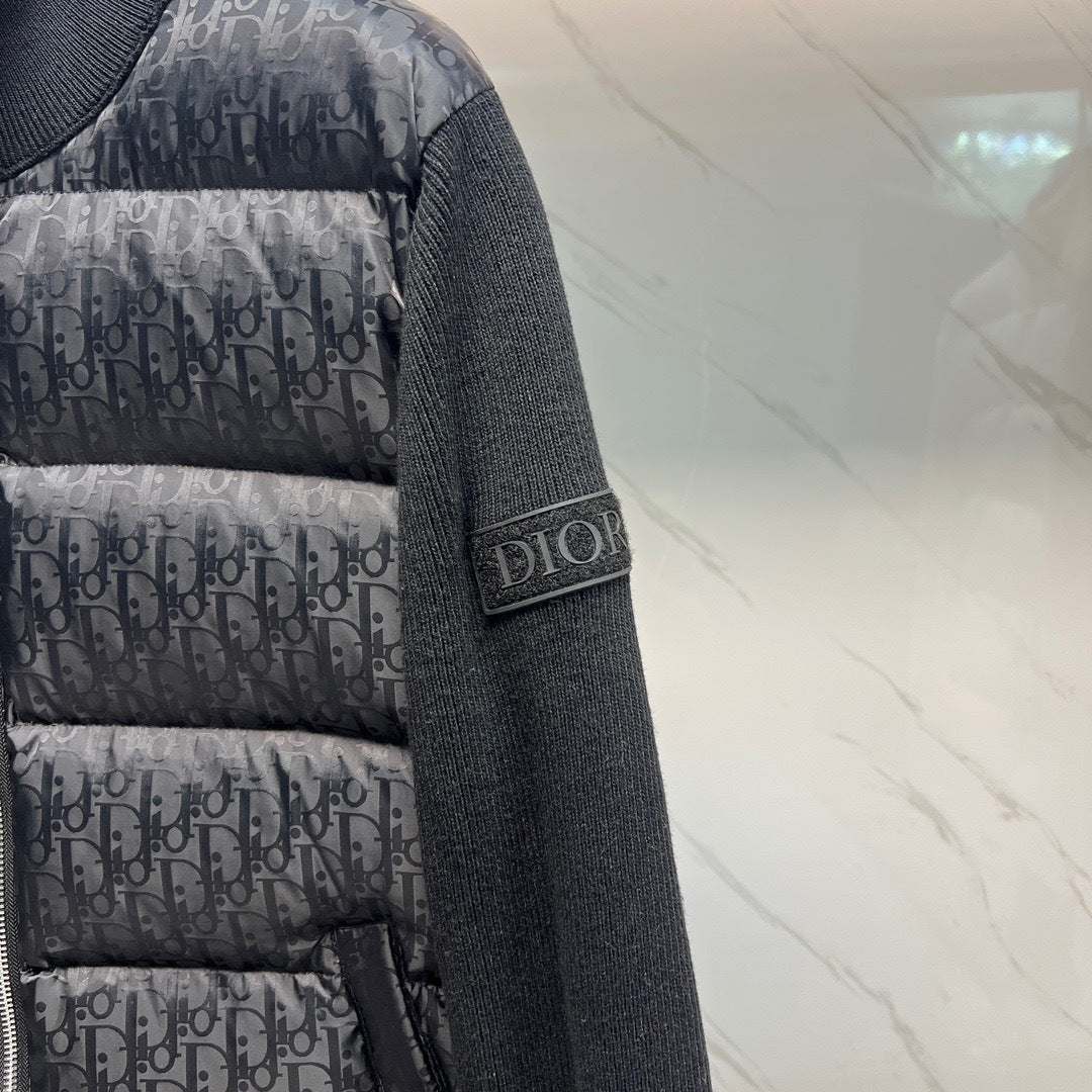 Dior Oblique Jacket Virgin Wool Knit"Black"