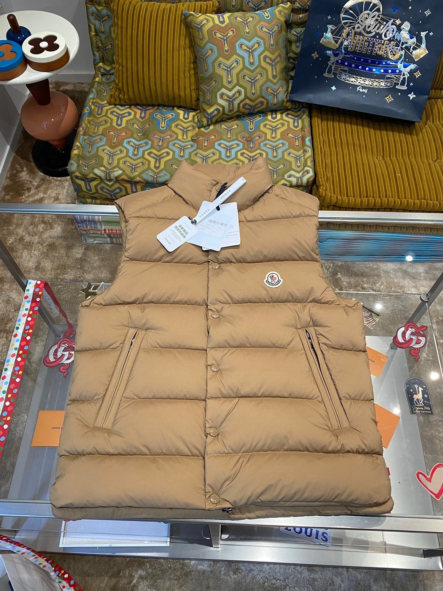 Moncler Tibb Down Vest "Beige"