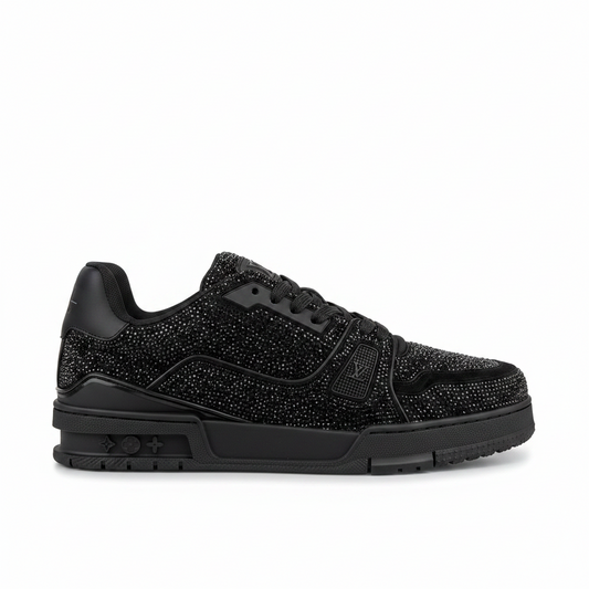 Louis Vuitton LV Trainers "Black" Crystal