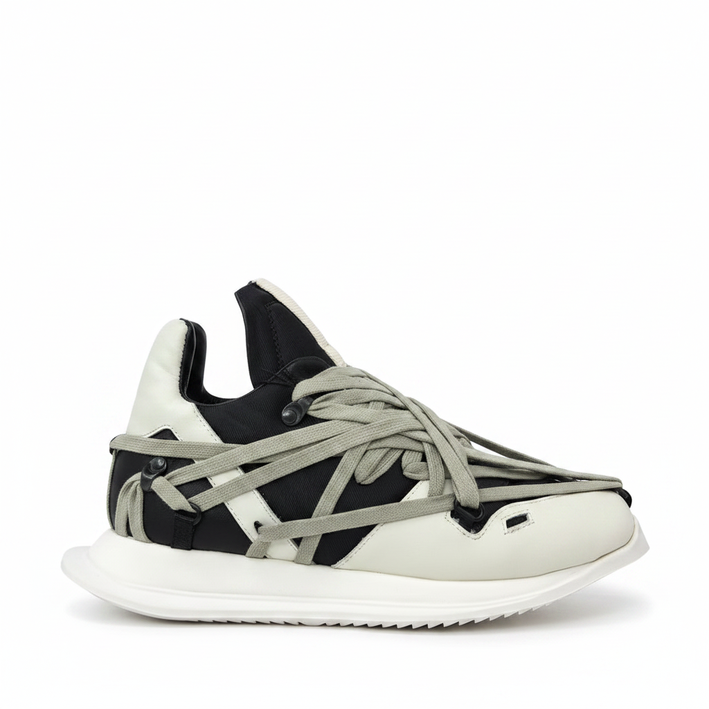 Rick Owens Geth Runner Megalaced "Black-Grey"