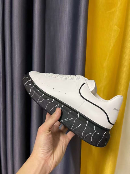 Alexander McQueen Oversized "White-Black Graffiti Sole"