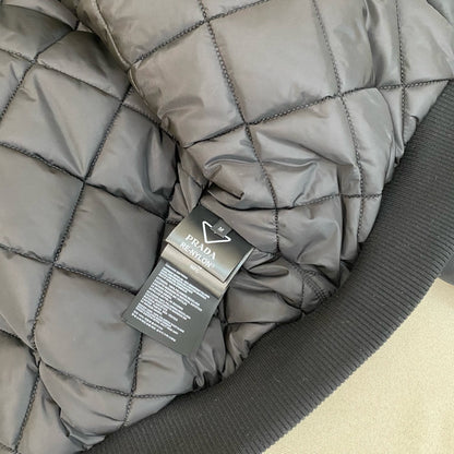Prada Re-Nylon Shell Bomber Jacket "Black"