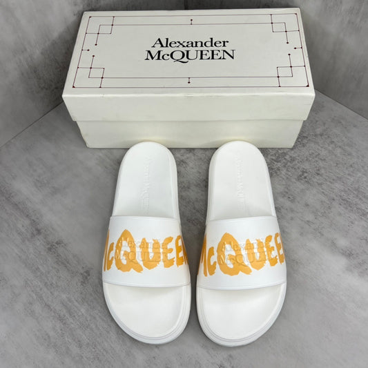Alexander McQueen Slides "White-Yellow"