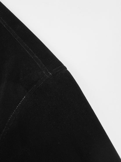 Prada Cotton Velvet Blouson Jacket "Black"