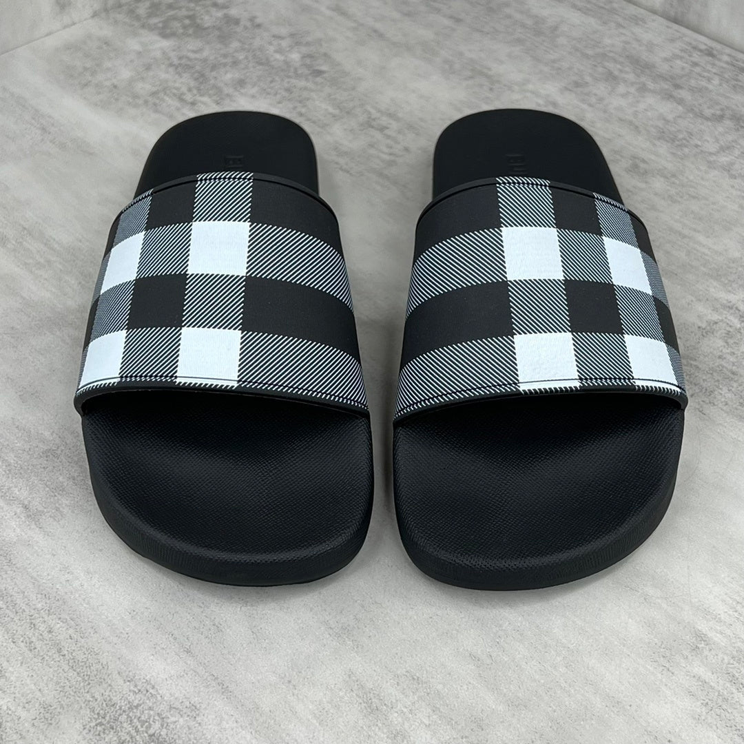 Burberry Slides "Black-Grey-White"