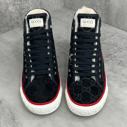 Gucci Tennis 1977 High-Top "Black Monogram"