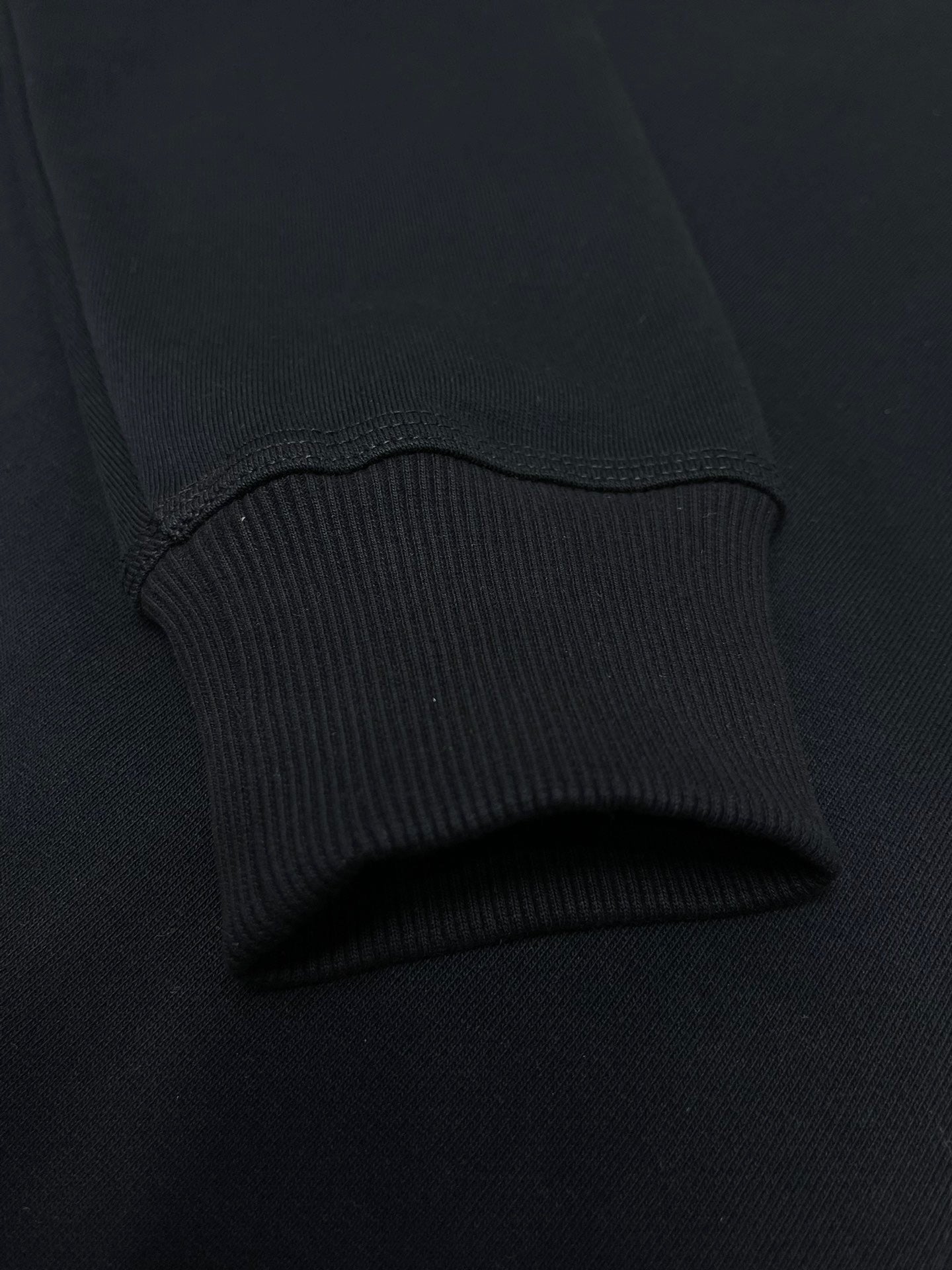 Burberry Check Label Cotton Sweatshirt "Black"