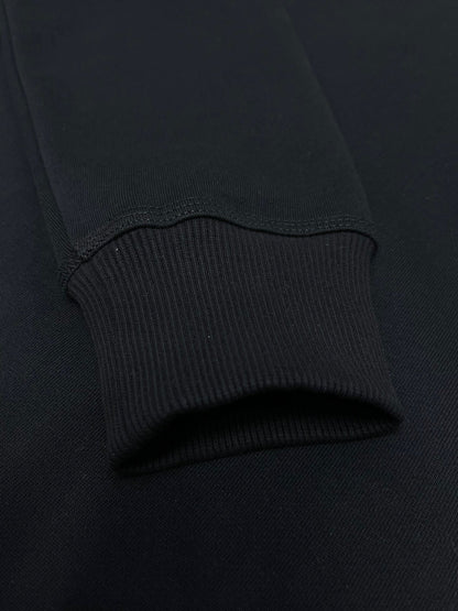 Burberry Check Label Cotton Sweatshirt "Black"