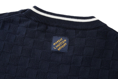 Louis Vuitton Damier Terry Tennis T-Shirt "Dark Navy"