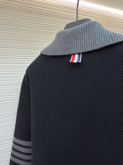 Thom Browne Merino Wool 4-Bar Work Jacket "Black"