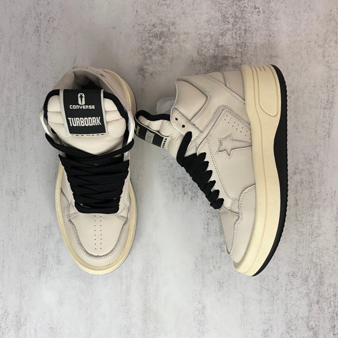 Rick Owens x Converse TURBOWPN High "Beige-Black"