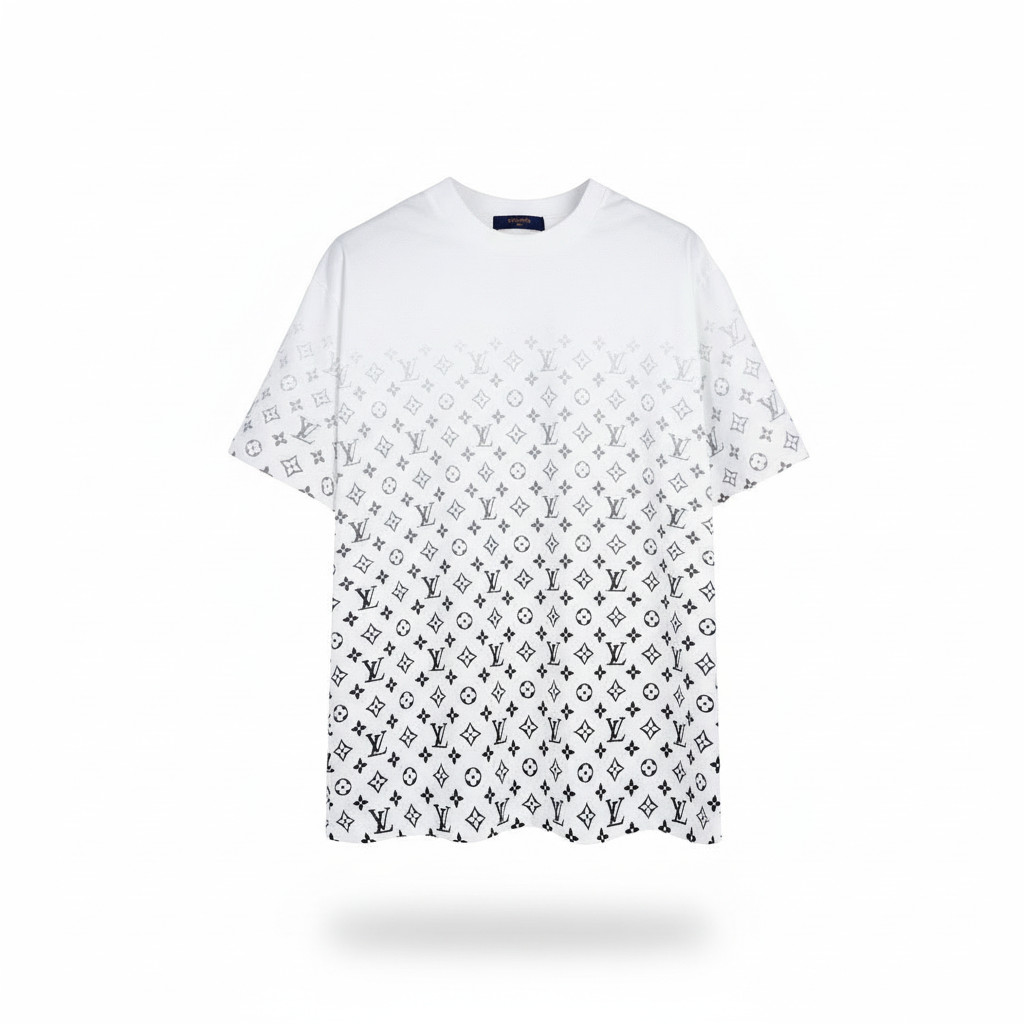Louis Vuitton Gradient Monogram T-Shirt "White-Black"