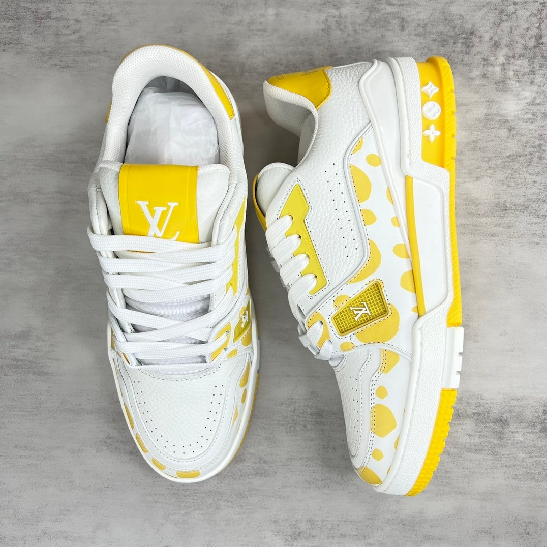 Louis Vuitton x Yayoi Kusama Trainers "Yellow-White"