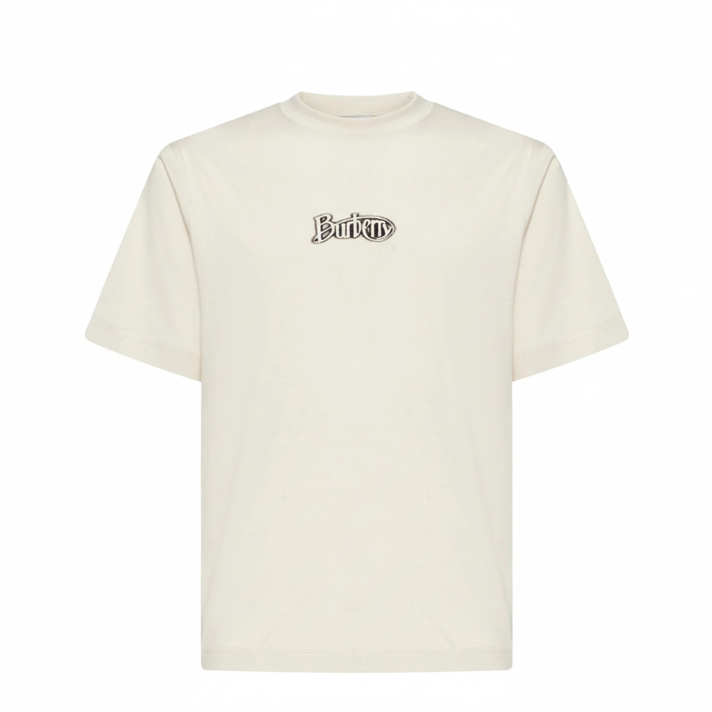 Burrberry Logo Cotton T-Shirt "White"